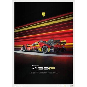 Umělecký tisk Ferrari 499P - 2024, 50 × 70 cm