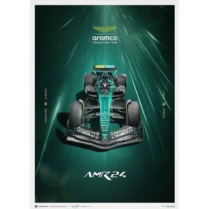 Umělecký tisk Aston Martin Aramco Formula One® Team - AMR24 - Hyper-Focus - 2024, Automobilist, 50 × 70 cm