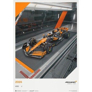 Umělecký tisk McLaren Formula 1 Team - MCL38 - Whatever It Takes - 2024, Automobilist, 50 × 70 cm