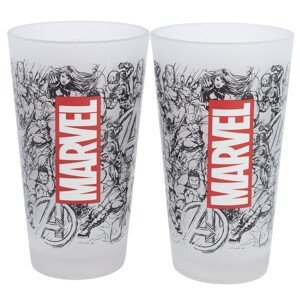 Sklenička Marvel - Pattern, 0,49 l