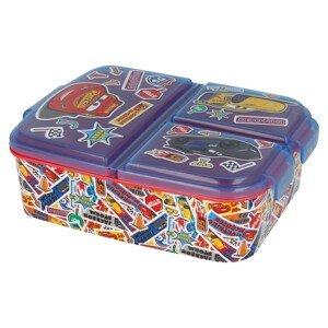 Svačinový box Svačinový box Cars - Stickers, 6 x 13,5 x 14,1 cm