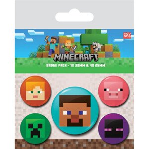Plackový set Minecraft - Faces