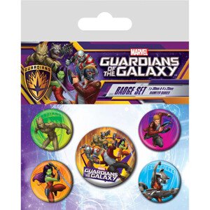 Plackový set The Guardians of the Galaxy - Characters
