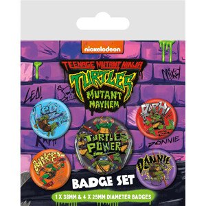 Plackový set Teenage Mutant Ninja Turtles: Mutant Mayhem