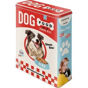 Plechová dóza Plechová dóza XL Dog Food, 19 x 26 x 8 cm