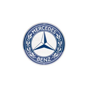 Plechová cedule Mercedes Benz, Ø 35 cm