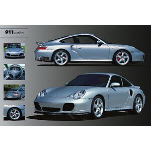 Plakát, Obraz - Porsche 911 Turbo, 91.5 × 61 cm