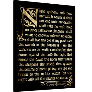 Obraz na zeď - GAME OF THRONES 3 - nightwatch, 34.3 × 44.5 cm