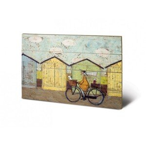 Dřevěný obraz Sam Toft - Off for a Breakfast, 59 × 40 cm