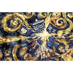 Plakát, Obraz - DOCTOR WHO - exploding tardis, 91.5 × 61 cm