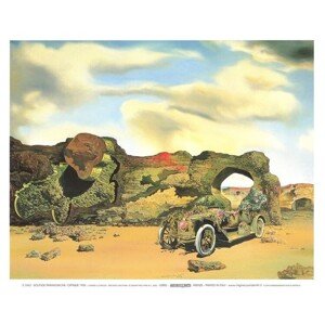 Umělecký tisk Paranoidně kritická osamělost, 1935, Salvador Dalí, 30 × 24 cm