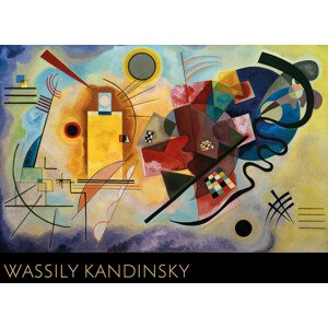 Umělecký tisk Žlutá, červená, modrá, Wassily Kandinsky, 120 × 87 cm