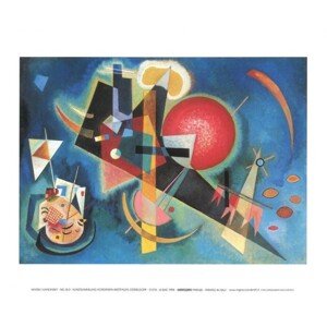 Umělecký tisk V modré, Wassily Kandinsky, 30 × 24 cm