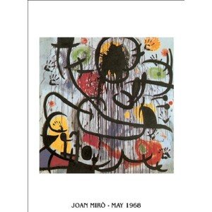 Umělecký tisk Květen 1968, Joan Miró, 50 × 70 cm