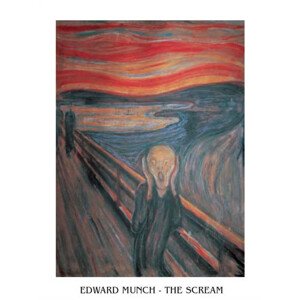 Umělecký tisk Edvard Munch - Výkřik, 24 × 30 cm
