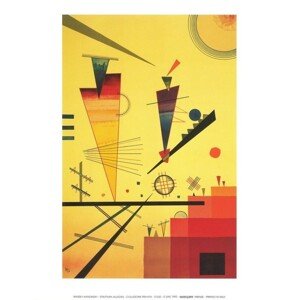 Umělecký tisk Veselá Struktura, Wassily Kandinsky, 50 × 70 cm