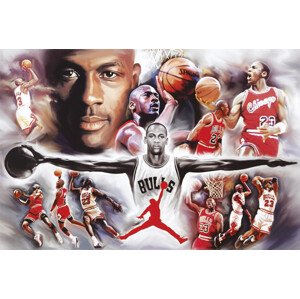 Plakát, Obraz - Michael Jordan - collage, 91.5 × 61 cm