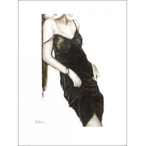 Umělecký tisk Janel Eleftherakis - Little Black Dress I, 60 × 80 cm