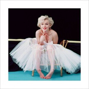 Umělecký tisk Marilyn Monroe - Ballerina - Colour, 40 × 40 cm