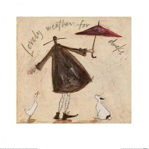 Umělecký tisk Sam Toft - Lovely Weather For Ducks, 30 × 30 cm