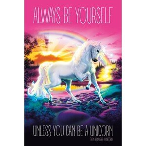 Plakát, Obraz - Unicorn - Always Be Yourself, 61 × 91.5 cm