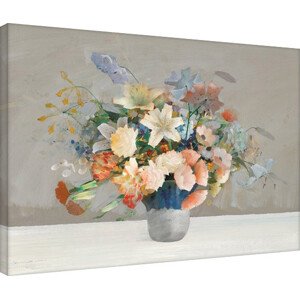 Obraz na plátně Law Wai Hin - Arrangement in Blue, 2 - 80×60 cm