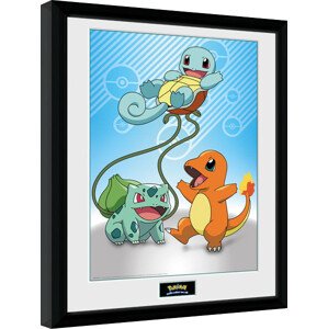 Obraz na zeď - Pokemon - Kanto Starter, 34 × 44.2 cm
