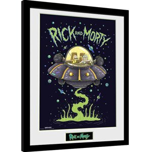 Obraz na zeď - Rick and Morty - Ship, 34 × 44.2 cm
