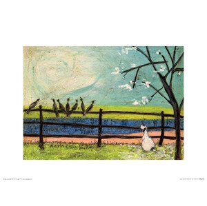Umělecký tisk Sam Toft - Doris and the Birdies, 40 × 30 cm