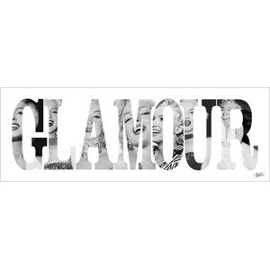 Umělecký tisk Marilyn Monroe - Glamour - Text, 95 × 33 cm