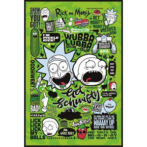 Plakát, Obraz - Rick and Morty - Quotes, 61 × 91.5 cm
