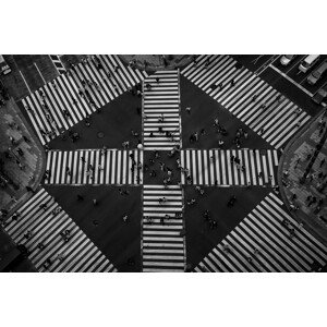 Fotografie people crossing, Koji Tajima, 40 × 26.7 cm