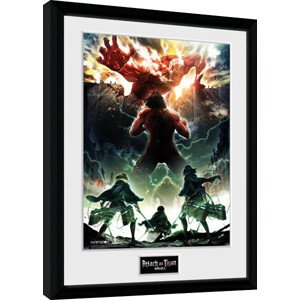 Obraz na zeď - Attack On Titan Season 2 - Key Art, 30.5 × 40.6 cm