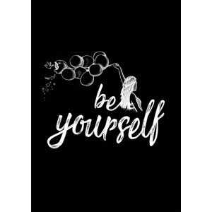 Fotografie Be yourself - Black, 30 × 40 cm