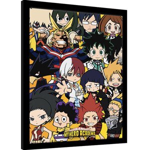 Obraz na zeď - My Hero Academia - Chibi Characters, 34.3 × 44.5 cm
