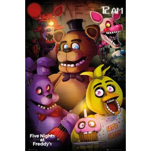 Plakát, Obraz - Five Nights At Freddys - 12 AM, 61 × 91.5 cm