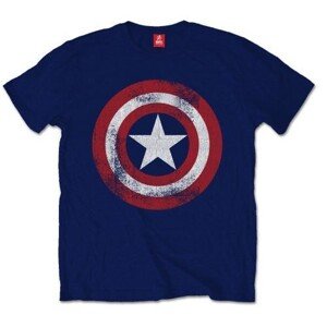 Tričko Captain America - Distress Shield, XXL
