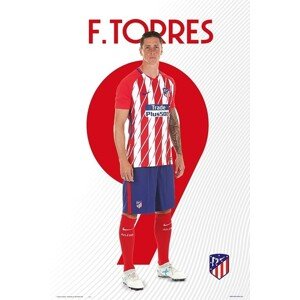 Plakát, Obraz - Atletico Madrid 2017/2018 -  F. Torres, 61 × 91.5 cm