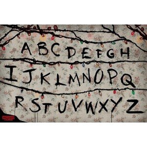 Plakát, Obraz - Stranger Things - R, U, N, 91.5 × 61 cm