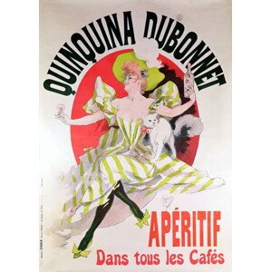 Obrazová reprodukce Poster advertising 'Quinquina Dubonnet' aperitif, Jules Cheret, 30 × 40 cm