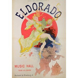 Obrazová reprodukce Poster for El Dorado by Jules Cheret, 26.7 × 40 cm