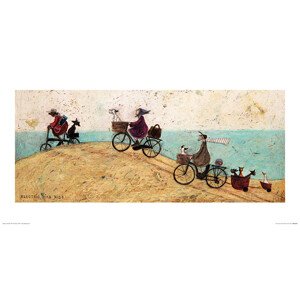 Umělecký tisk Sam Toft - Electric Bike Ride, 60 × 30 cm