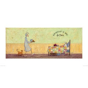 Umělecký tisk Sam Toft - Breakfast in Bed For Doris, 100 × 50 cm