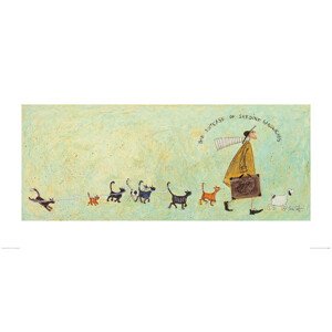 Umělecký tisk Sam Toft - The Suitcase of Sardine Sandwiches, 100 × 50 cm