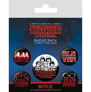 Plackový set Stranger Things - Characters