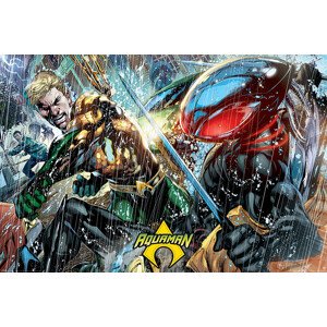 Plakát, Obraz - Aquaman - Atlantean Punch, 91.5 × 61 cm
