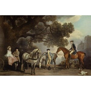 Obrazová reprodukce Melbourne and Milbanke Families,, George Stubbs, 40 × 26.7 cm