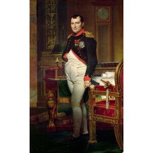 Obrazová reprodukce Napoleon Bonaparte in his Study at the Tuileries, Jacques Louis David, 24.5 × 40 cm