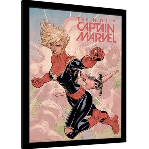 Obraz na zeď - Captain Marvel - Flight, 34.3 × 34.3 cm