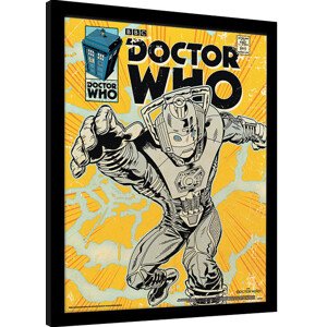 Obraz na zeď - Doctor Who - Cyberman Comic, 34.3 × 44.5 cm